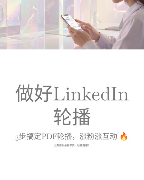 LinkedIn 轮播 PDF 文档帖怎么做：从结构、尺寸到发布的完整指南